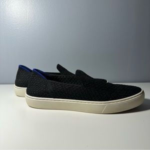 GUC Rothy’s Black Honeycomb slip on sneakers, sz 8.5